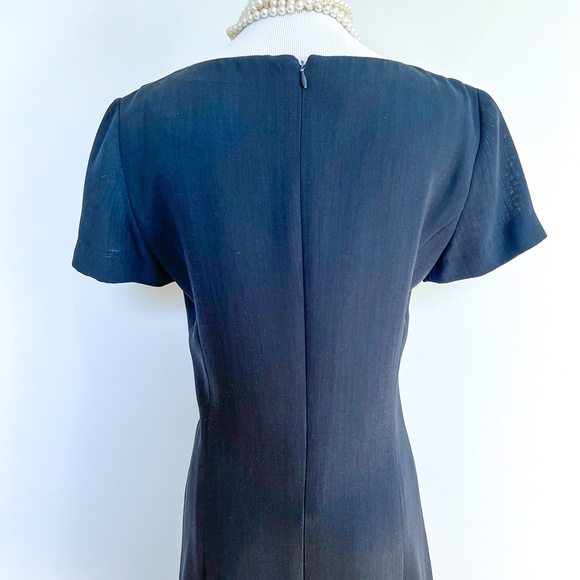 DEPECHE MODE | Little Black Dress Pleated Short Sleeve Knee Length A Line 6 - Picture 10 of 12